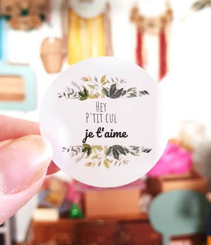 Sticker Hey p'tit cul