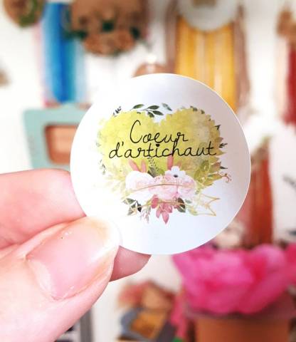 Sticker Coeur d'artichaut
