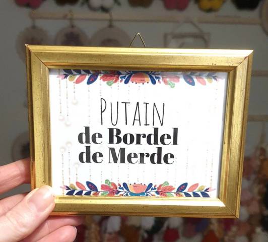 Cadre Putain de bordel de merde