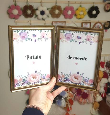 Cadre Putain de merde